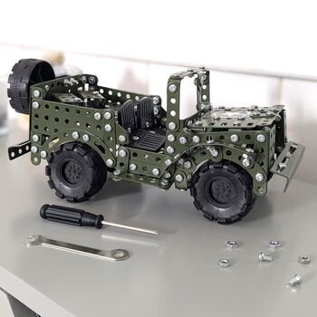 Make Your Own Army Jeep Metal Construction Set, 5 of 9