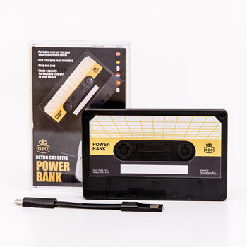 Gpo Cassette Tape Portable Power Bank, 3 of 5