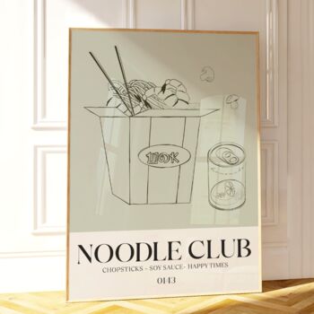 Noodle Club Print Food Wall Art, 5 of 7