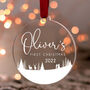 Baby's First Christmas Personalised Tree Bauble, thumbnail 1 of 6