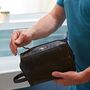 Personalised Leather Wash Bag, thumbnail 5 of 9