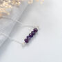 Sterling Silver Amethyst Gemstone Necklace, thumbnail 1 of 6