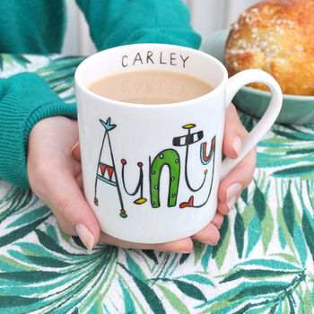Personalised Aunty Or Auntie Bone China Mug, 3 of 8