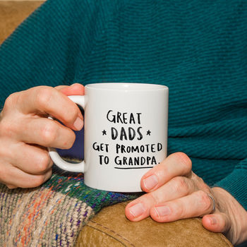 Promoted To Grandad And Grandma Mug Set, 5 of 9