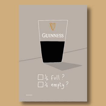 Guinness Half Full Print, 2 of 10
