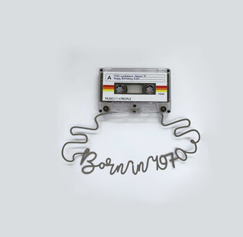 Milestone Year Framed Personalised Cassette Mixtape Art, 2 of 4