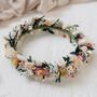 Mabel Pastel Bridal Dried Flower Crown Wedding Headband, thumbnail 4 of 4