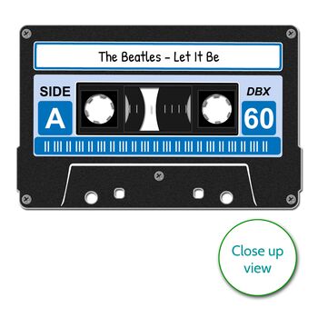 Personalised Cassette Tape Print, 5 of 10