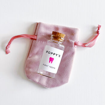 First Tooth Bottle With Personalised Label, 2 of 10