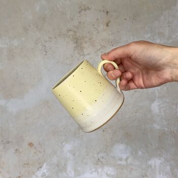 Handmade Tall Mug In Golden Sand, 2 of 5
