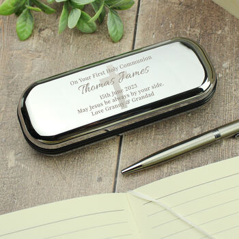 Personalised Holy Communion Pen And Box Set, 2 of 2