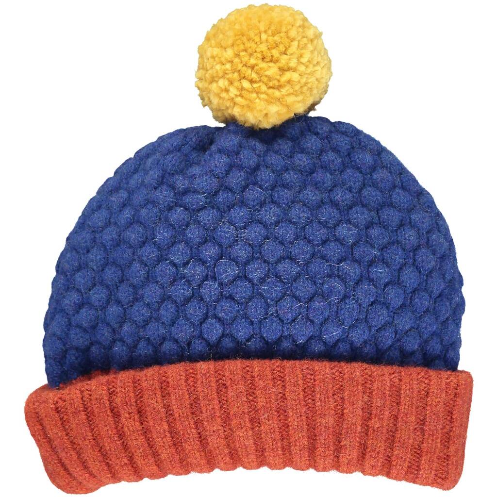 kids' honeycomb bobble hats by catherine tough | notonthehighstreet.com