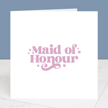 Wedding Card For Maid, Man Or Matron Of Honour, 8 of 8