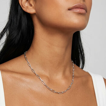 Gold Or Silver Link Chain Necklace, 3 of 5