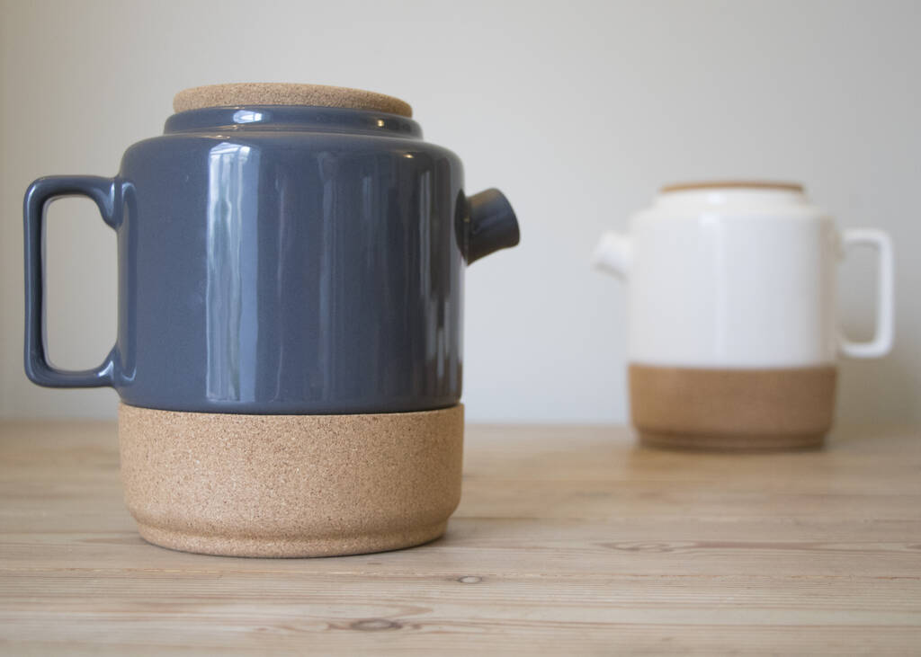 eco cork + ceramic teapot by liga