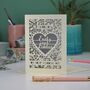 Personalised Papercut 'On Your Wedding Day' Card, thumbnail 10 of 10