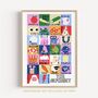 Children’s Educational Alphabet Nursery Art Print, thumbnail 1 of 2