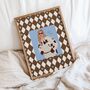 Yeehaw Blue And Brown Cowgirl Print, thumbnail 3 of 3