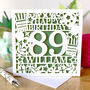 Personlised Age And Name Birthday Balloon Card, thumbnail 3 of 5