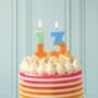 Ombre Number Birthday Cake Candles, thumbnail 2 of 5