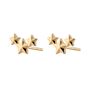 Star Cluster Stud Earrings, Silver Or Gold Plated, thumbnail 6 of 8