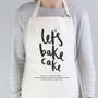 Let's Bake Cake Personalised Apron, thumbnail 1 of 7