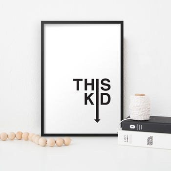 'This Kid' Typographic Print, 3 of 3