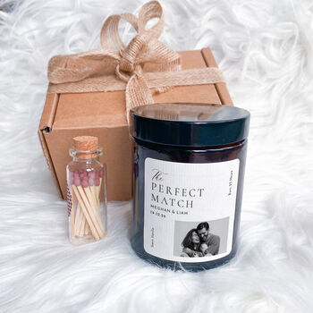 Personalised Photo Engagement Candle Gift, 7 of 8