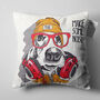 Basset Hound Cushion Cover With Dj Dog Cartoon, thumbnail 5 of 7