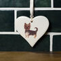 Yorkshire Terrier Ceramic Heart, thumbnail 1 of 4