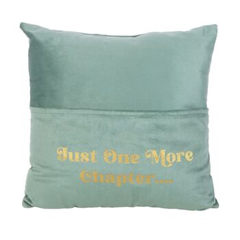 Book Lover Gifts Reading Cushion With Book Pocket, 6 of 6