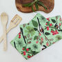 Green Bird Oven Gloves And Tea Towel Set, thumbnail 5 of 7