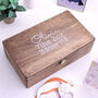 Personalised Wooden New Baby Keepsake Box, thumbnail 1 of 4