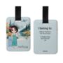 Personalised Cartoon Lady Passport Cover Luggage Tag, thumbnail 3 of 9