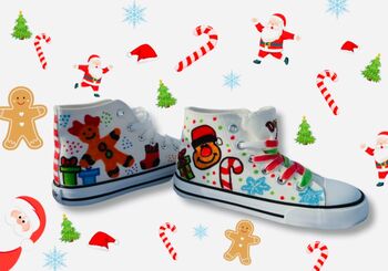 Doodle My Shoe, Customise Your Own Trainers! Doodle And Wash Kids Shoes! Ideal Xmas Gift/ Perfect Christmas Gift, 5 of 11
