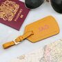 Luxury Italian Leather Personalised Luggage Tag, thumbnail 5 of 8