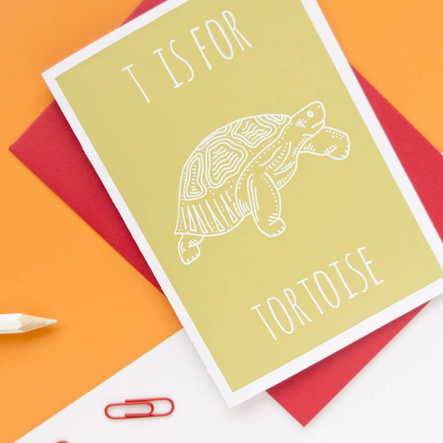 Tortoise Card By Darwin Designs | notonthehighstreet.com