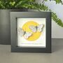 Personalised Two Butterflies Against A Golden Sun Personalised Framed Artwork, thumbnail 3 of 4