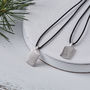 Men's Personalised Leather Initial Necklace, thumbnail 2 of 9
