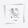 Personalised Virgo Zodiac Star Sign Card, thumbnail 3 of 3