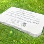 Personalised Large Rose Garden Memorial Stone 38cm X 27cm, thumbnail 9 of 11