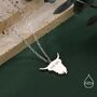 Sterling Silver Highland Cow Pendant Necklace, thumbnail 7 of 12