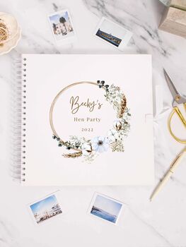 Personalised Hen Party Scrapbook Photo Album, Bridal Shower Scrapbook, 5 of 7