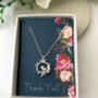 Sterling Silver Mini Robin Nest With Baroque Pearl Necklace, thumbnail 7 of 9
