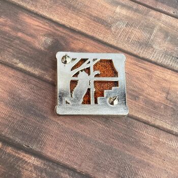 Cat And Books Autumn Fall Enamel Pin With Shaker Moving Glitter And Leaves, 5 of 5