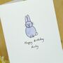 Personalised 'Smiley Bunny' Handmade Card, thumbnail 6 of 10