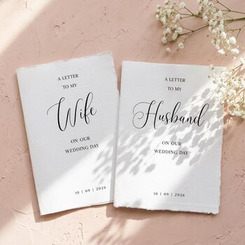 Wedding Vow Cards Husband And Wife Vow Books, 4 of 10