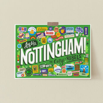 Ay Up Nottingham Print, 4 of 4