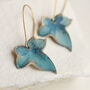 Blue Ivy Leaf Earrings, thumbnail 1 of 9