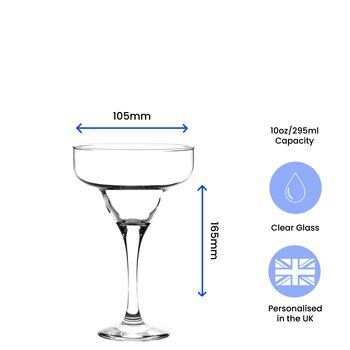 Margarita Glass With Initials, 6 of 7